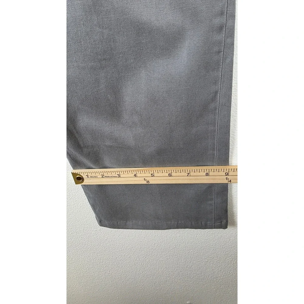 Oxford Golf Pants Mens 40x32 Grey Flat Front Chino Stretch Trousers Slacks NWT